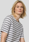 Rabe Striped Cotton T-Shirt, Grey