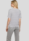Rabe Striped Cotton T-Shirt, Grey