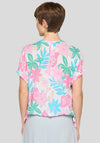 Rabe Tropical Floral Short Sleeve Blouse, Multi