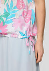 Rabe Tropical Floral Short Sleeve Blouse, Multi