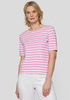 Rabe Striped Cotton T-Shirt, Pink