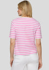 Rabe Striped Cotton T-Shirt, Pink