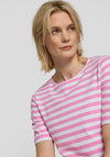 Rabe Striped Cotton T-Shirt, Pink