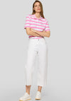 Rabe Striped Polo Shirt, Pink