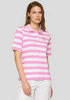 Rabe Striped Polo Shirt, Pink