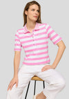 Rabe Striped Polo Shirt, Pink