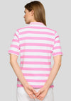 Rabe Striped Polo Shirt, Pink