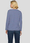Rabe Cotton Striped Long Sleeve Top, Purple and Navy