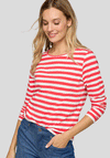 Rabe Striped Long Sleeve Top, Red & White