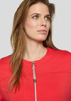 Rabe Jersey Cropped Sleeve Jacket, Red
