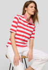 Rabe Striped Polo Shirt, Red