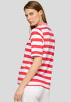 Rabe Striped Polo Shirt, Red