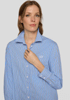 Rabe Striped Graphic Back Shirt, Blue