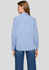 Rabe Striped Graphic Back Shirt, Blue