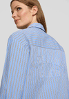 Rabe Striped Graphic Back Shirt, Blue