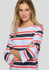 Rabe Striped Good Vibes Club Top, Blue