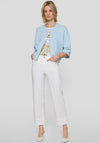 Rabe Waffle Knit Full Zip Jacket, Blue