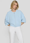Rabe Waffle Knit Full Zip Jacket, Blue