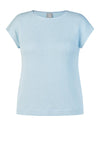 Rabe Knit Cap Sleeve Top, Light Blue