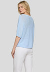 Rabe Knit Short Sleeve Jumper, Light Blue