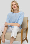 Rabe Knit Short Sleeve Jumper, Light Blue