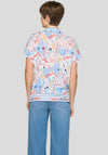 Rabe Graphic Print Short Sleeve Blouse, Multi-Coloured