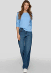 Rabe Knit Round Neck Jumper, Blue