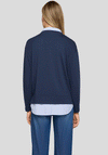 Rabe Shirt Trim Sweatshirt, Navy