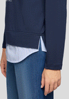 Rabe Shirt Trim Sweatshirt, Navy