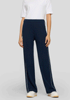 Rabe Striped Side Straight Leg Joggers, Navy