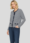 Rabe Stretch Knit Striped Jacket, Navy