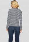 Rabe Stretch Knit Striped Jacket, Navy