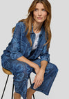 Rabe Graphic Print Denim Look Shirt, Blue