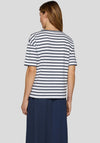 Rabe Stripe Graphic Print T-Shirt, Navy