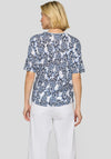 Rabe Tropical Print T-Shirt, Blue