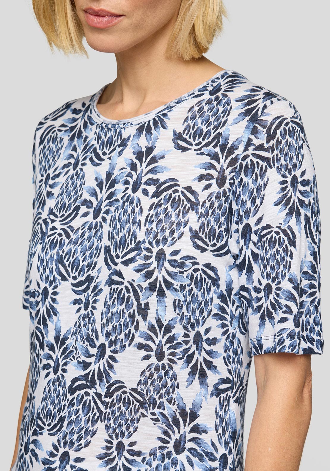 Rabe Tropical Print T-Shirt, Blue