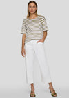 Rabe Rhinestone Graphic Striped T-Shirt, Green