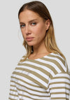 Rabe Rhinestone Graphic Striped T-Shirt, Green