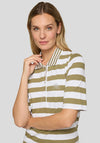 Rabe Striped Polo Shirt, Green