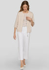 Rabe Jersey Cropped Sleeve Jacket, Beige