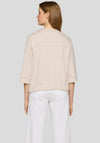 Rabe Jersey Cropped Sleeve Jacket, Beige
