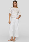 Rabe Rhinestone Striped T-Shirt, Beige