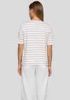 Rabe Rhinestone Striped T-Shirt, Beige
