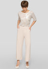 Rabe Lurex Stripe Graphic Print T-Shirt, Beige