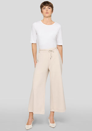 Rabe Wide Leg Diamante Belt Trousers, Beige