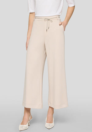 Rabe Wide Leg Diamante Belt Trousers, Beige