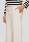 Rabe Wally Straight Leg Casual Trousers, Cream