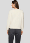 Rabe Knit Full Zip Jacket, Cream