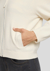 Rabe Knit Full Zip Jacket, Cream
