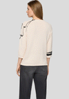 Rabe Abstract Print Knit Jumper, Cream